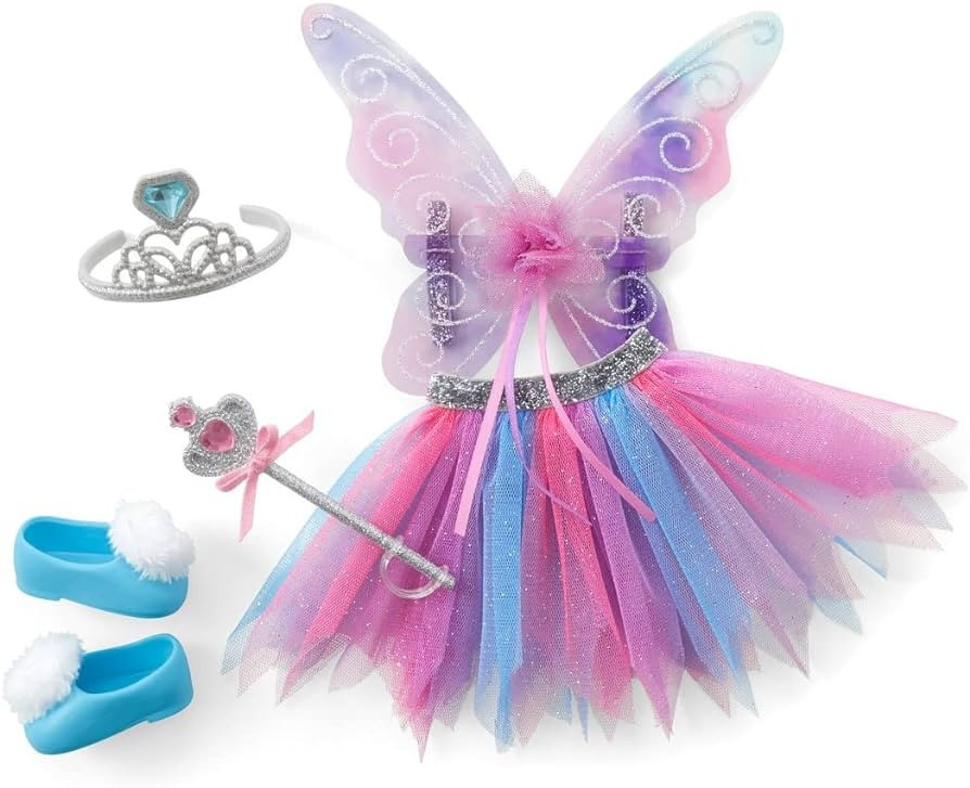 American Girl WellieWishers 14.5-inch Doll Accessories Butterfly Skirt & Wings with Tutu, Crown, ... | Amazon (US)