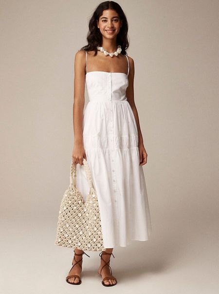 Summer white dress
A-line midi dress in cotton poplin.

#LTKOver40