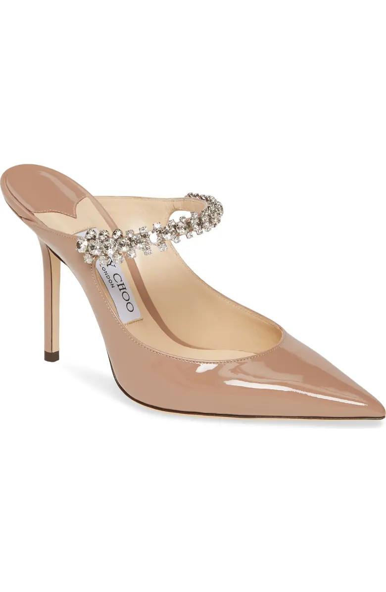 Bing Crystal Embellished Patent Mule | Nordstrom