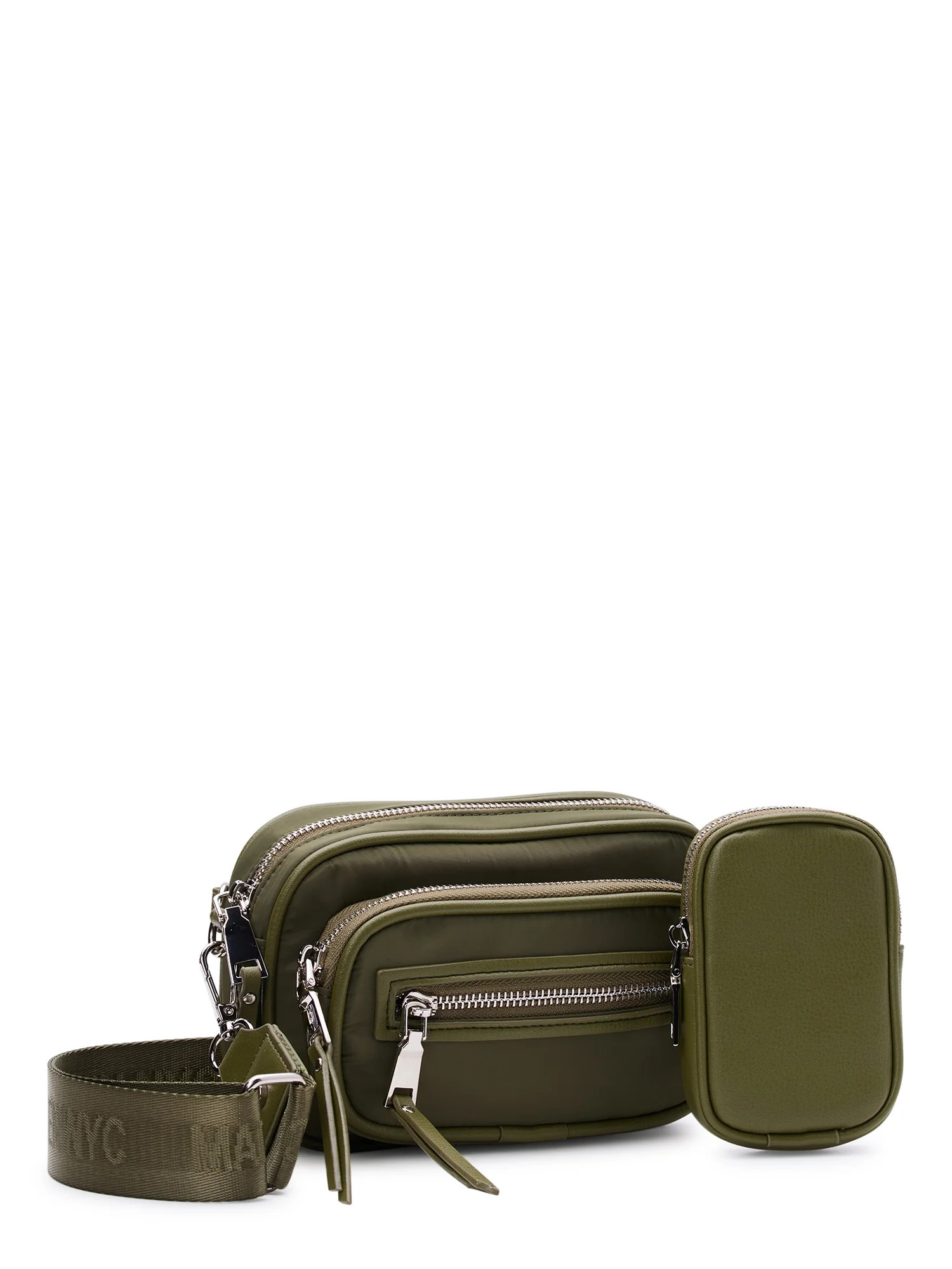 Madden NYC Women's Mini Convertible Handbag with Front Pocket, Olive | Walmart (US)
