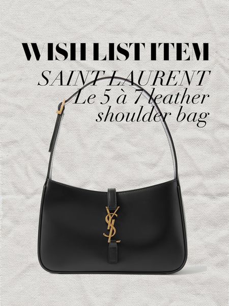 The ultimate classic, simple handbag, the Saint Laurent Le 5 à 7 leather shoulder bag. This is on my ultimate wish list. I would rather this one bag over 50 others 😅 It’s such a classic, it would be my go-to time and time again for years and years
Designer handbag | YSL | Yves Saint Laurent | It Bag | Classic black handbag | Shoulder bag | Classic designer handbags 

#LTKitbag #LTKFind #LTKGiftGuide