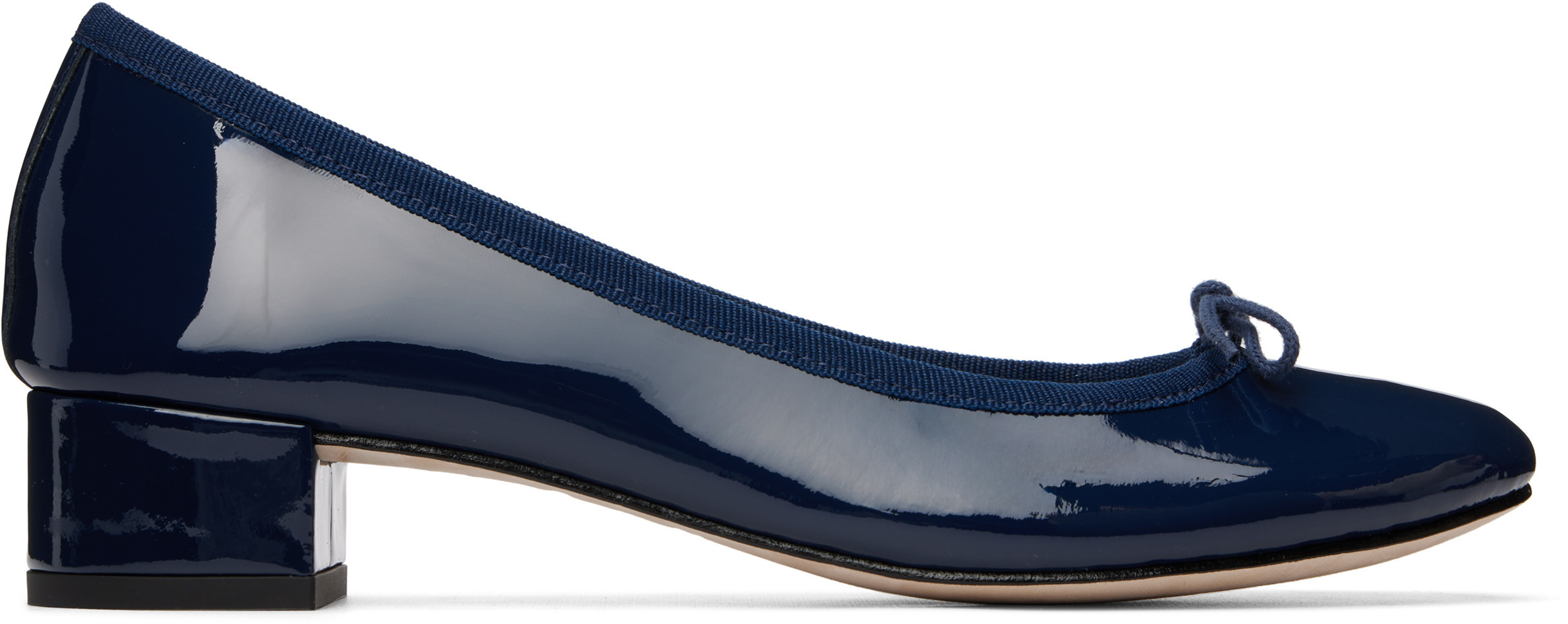 Repetto Navy Camille Heels | SSENSE