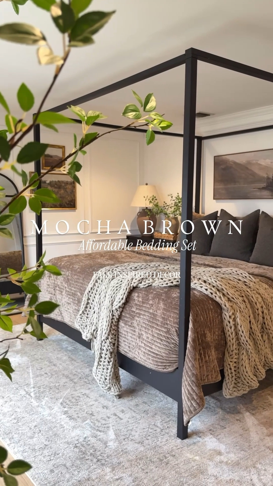Mocha brown bedding is trending! 🤎
This cozy yet lightweight quilt set from Wayfair is a follower favorite. The earthy brown color looks great with my fall-inspired landscape wall art and black canopy bedframe. I’m using a large, pillow top mattress and matching boxspring.



#LTKHome #LTKselfcare #LTKSaleAlert