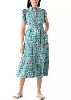Women's Flutter Sleeve Floral Dress | Belk