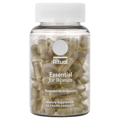 Ritual, Essential for Women, Postnatal Multivitamin, Mint, 60 Vegan Capsules | iHerb