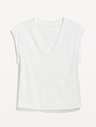 Sleeveless V-Neck Jersey Top | Old Navy (US)