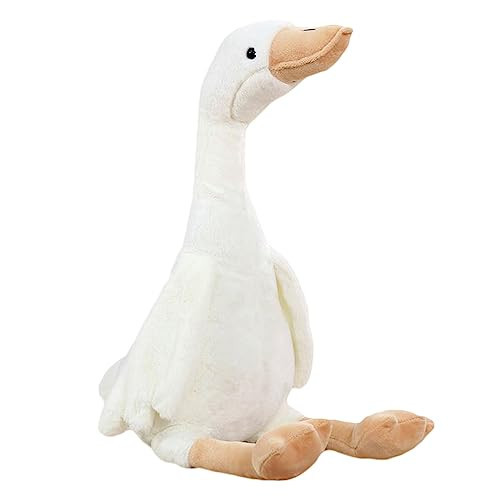 zhidiloveyou 19.7" Goose Plush Stuffed Animal, Cuddly Stuffed Swan Toy for Kids Adults, White | Amazon (US)