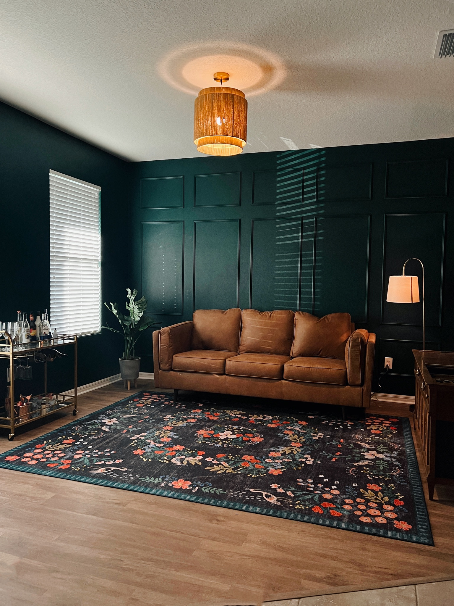 Formal living room reveal! Paint is Hunter Green by Benjamin Moore, rug is Rifle Paper co. Other furniture from Amazon, Ashley Furniture, World Market 

#LTKSale #LTKhome