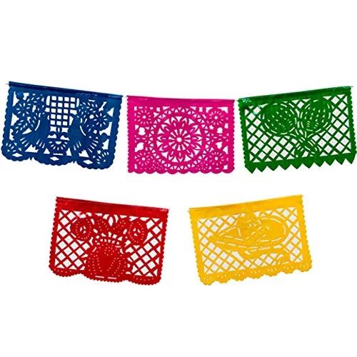 Multicolor Mexican Plastic Party Flag | Walmart (US)