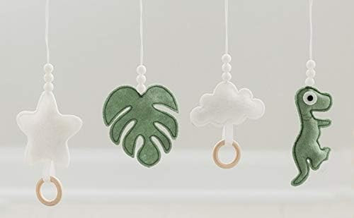 Baby Play Gym Hanging Toys I Handmade Felt Toys I Sensory Toy I Baby Registry Must-Have (Dinosaur... | Amazon (US)