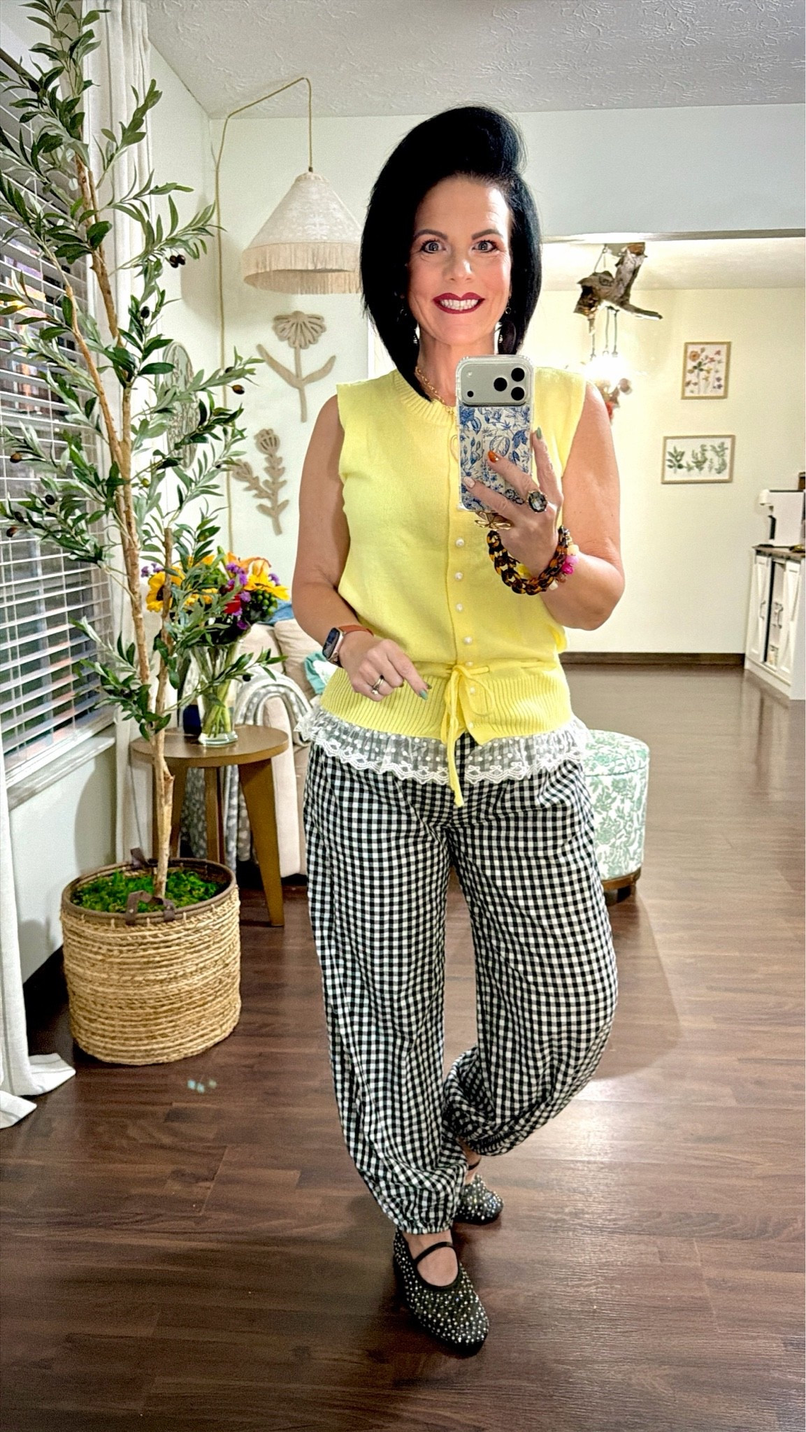business casual workwear

QIBABU Womens
Sweater Vest
Casual Button
Down Sleeveless
Cardigan Lace
Hem Lightweight
Knit Tank Top
Dressy size small TTS 

Bsubseach Cotton
Harem Pants
Women Balloon
Trouser Wide Leg
Baggy Pants
Size small - FYI they run big- I washed & dried which shrunk the material some to help with fit. 

Mallevovo Bubble
Initial Chunky
Beaded Bracelets for Women Trendy
Statement Big
Colorful Resin
Bead Stretch
Bracelet Summer
Beach Beachy
Boho Hand Letter
Jewelry Charm

Women's Fashion
Mesh Soft Mary
Jane Round Toe
Sparkle Flats

#LTKOver40 #LTKWorkwear #LTKootd