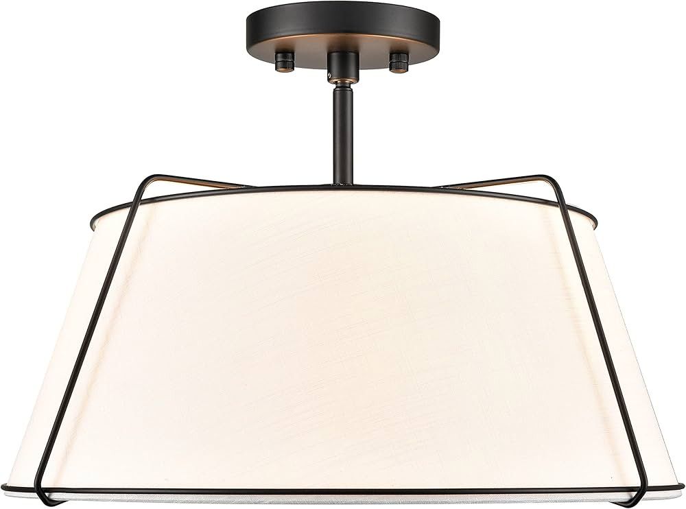 Light Society LS-C556-BLK Lise Ceiling Light, Black/White | Amazon (US)