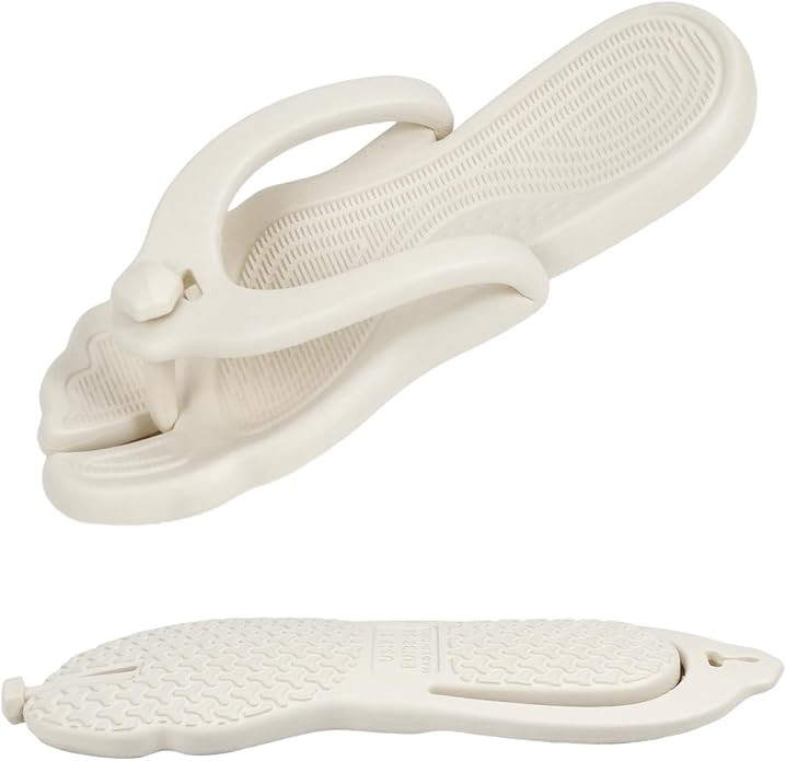 Rosoz Flip Flops for Women Men Foldable Travel Slippers Lightweight Shower Shoes Non-Slip Quick-D... | Amazon (US)