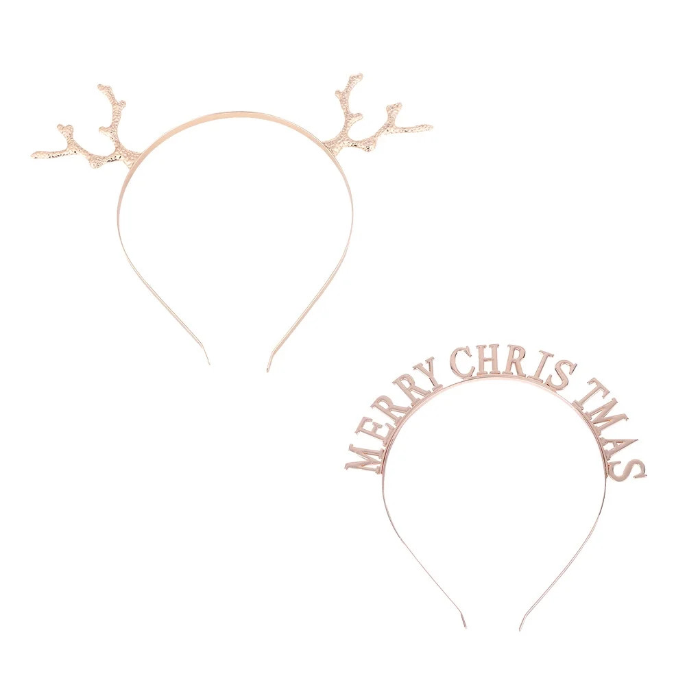 Mobestech 2Pcs Decorative Antler Headdress for Festive Occasions in Golden | Walmart (US)