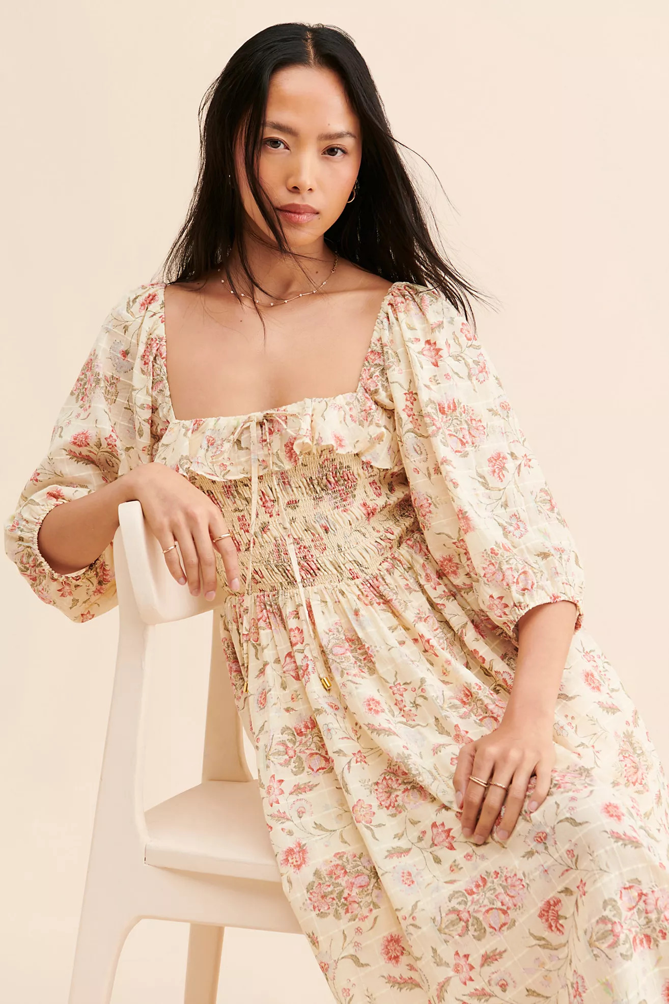 Oasis Printed Midi Dress Secondhand | Free People (Global - UK&FR Excluded)