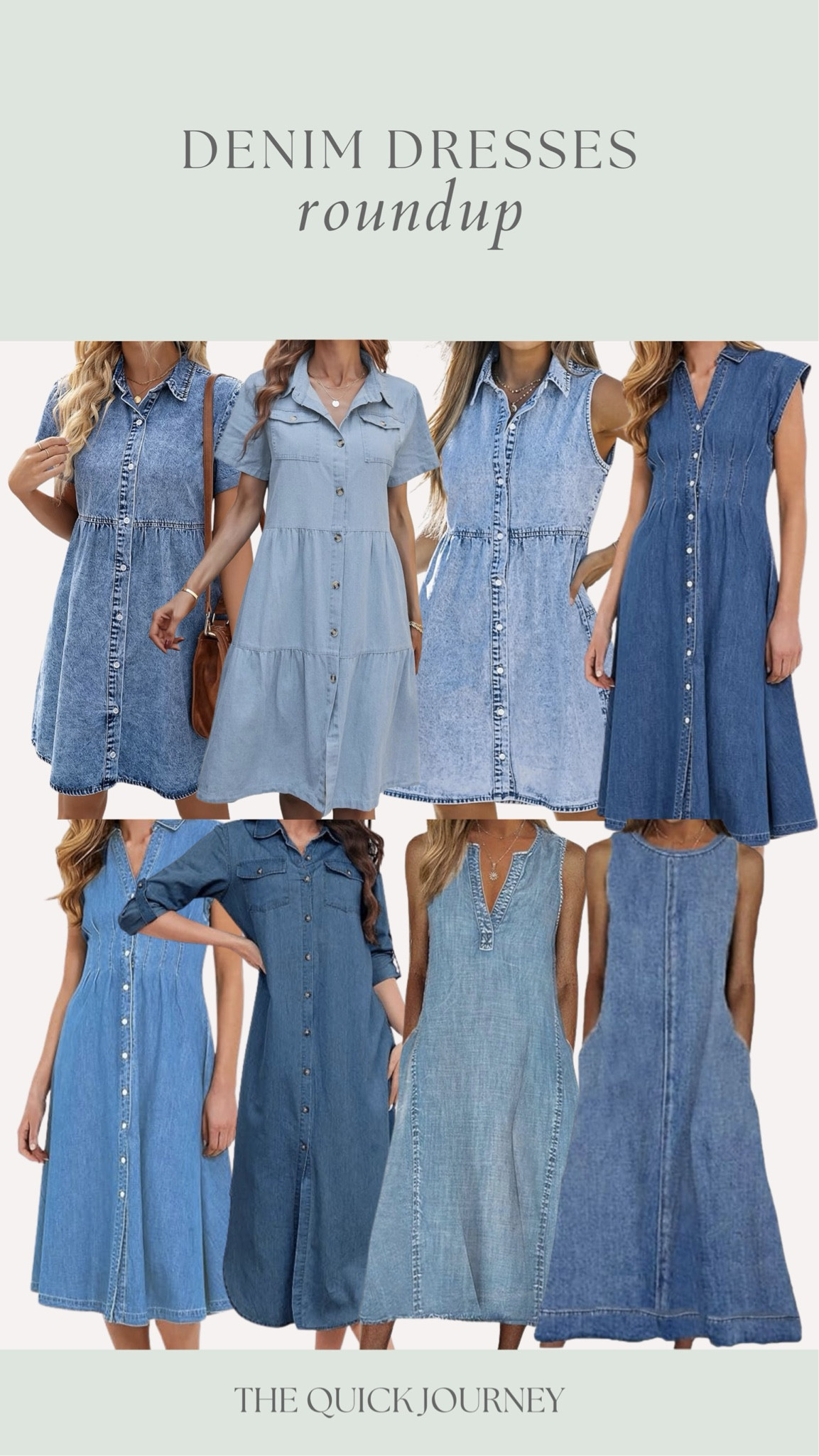 Denim Dresses for fall. Amazon fashion, Amazon style, rustic fashion 