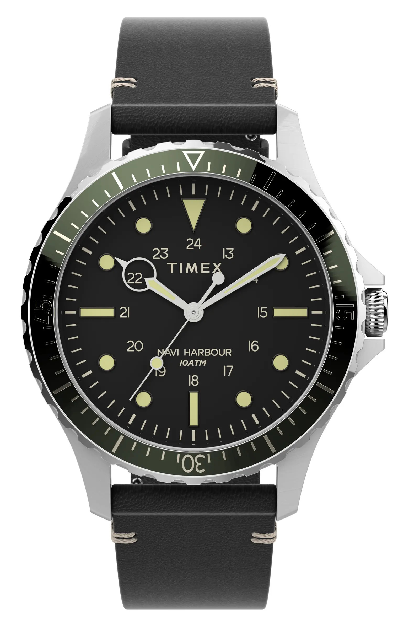 Navi XL Leather Strap Watch, 41mm | Nordstrom