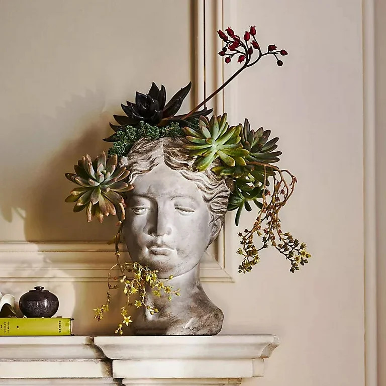 Grecian Bust Head Planter | Woman Statue Head Planter | Aphrodite Planter | Head Planter for Flow... | Walmart (US)