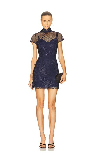 Serena Crystal Mini Dress | Revolve Clothing (Global)