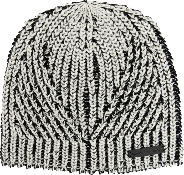 Rebecca Minkoff Two-Tone Rib Beanie | Nordstrom | Nordstrom