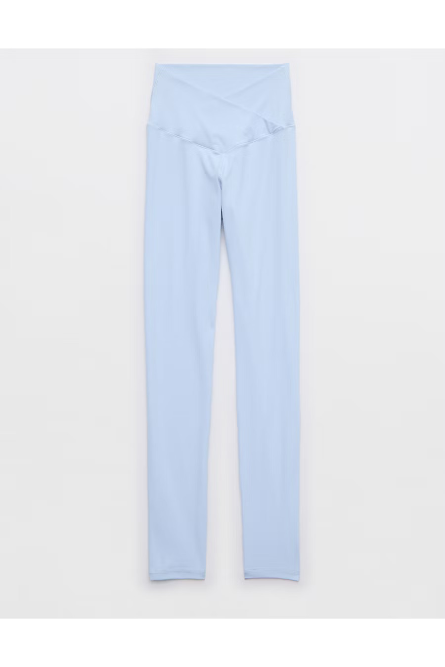 OFFLINE By Aerie Real Me High Waisted Crossover Legging Women's Eyelet Blue XL Short | Aerie