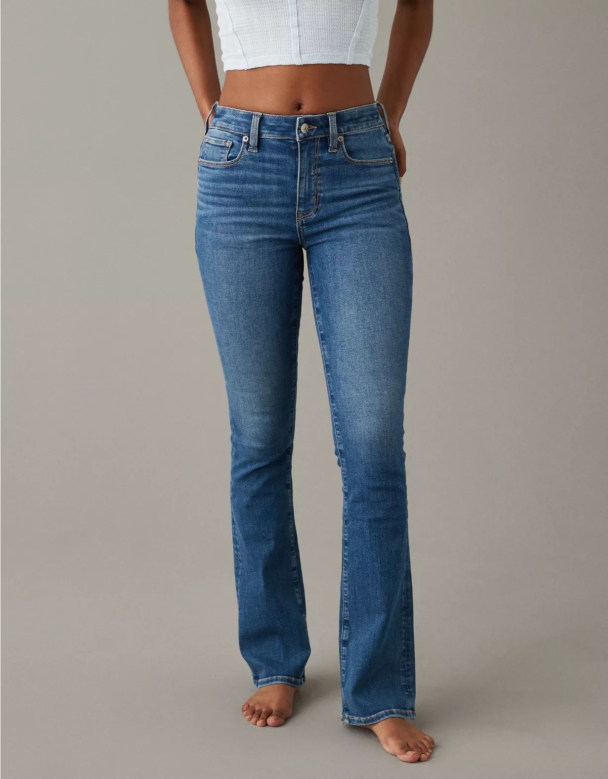 AE Next Level High-Waisted Skinny Kick Jean | American Eagle Outfitters (US & CA)