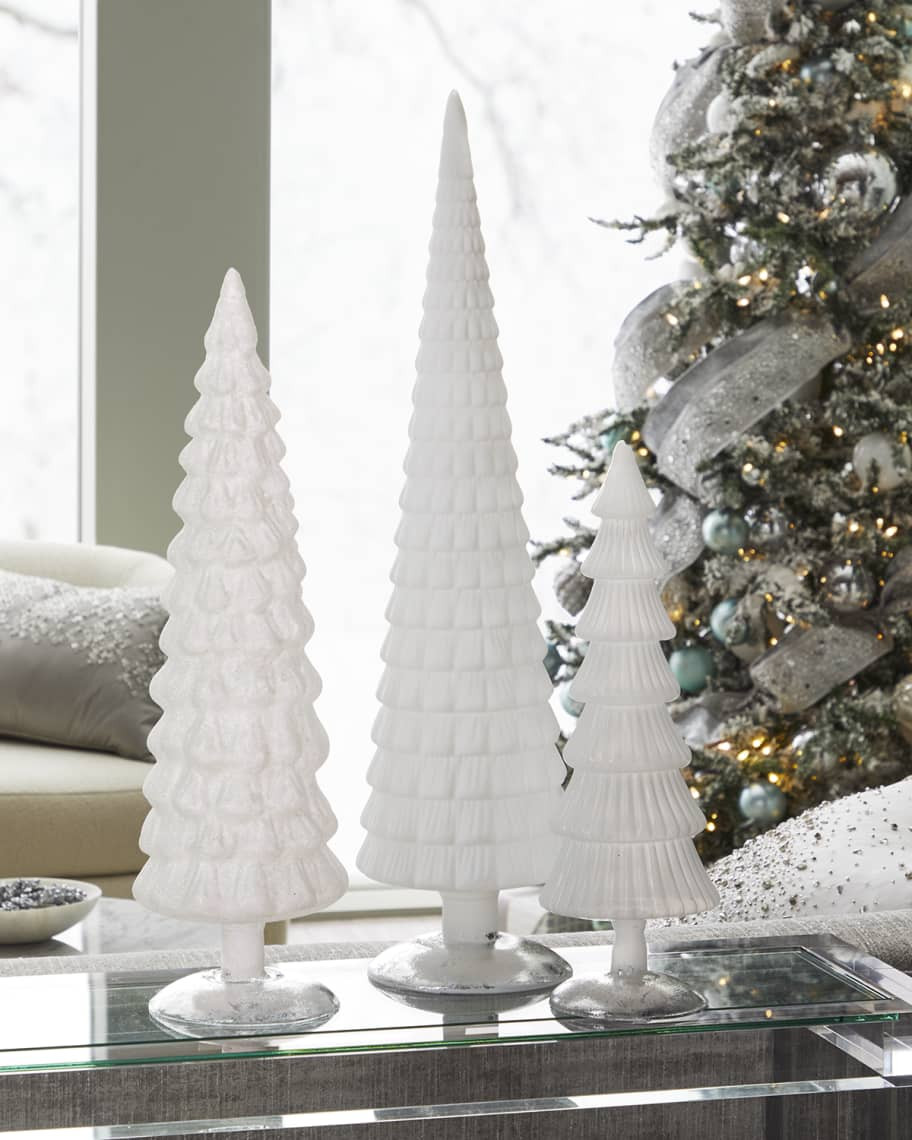 Cody Foster & Co Holiday Trees 3-Piece Set, White | Neiman Marcus