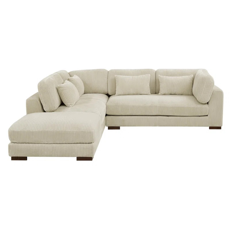 Beeston 3 - Piece Corduroy Sectional | Wayfair North America