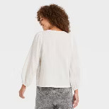 Women's Balloon 3/4 Sleeve Gauze Blouse - Universal Thread™ | Target