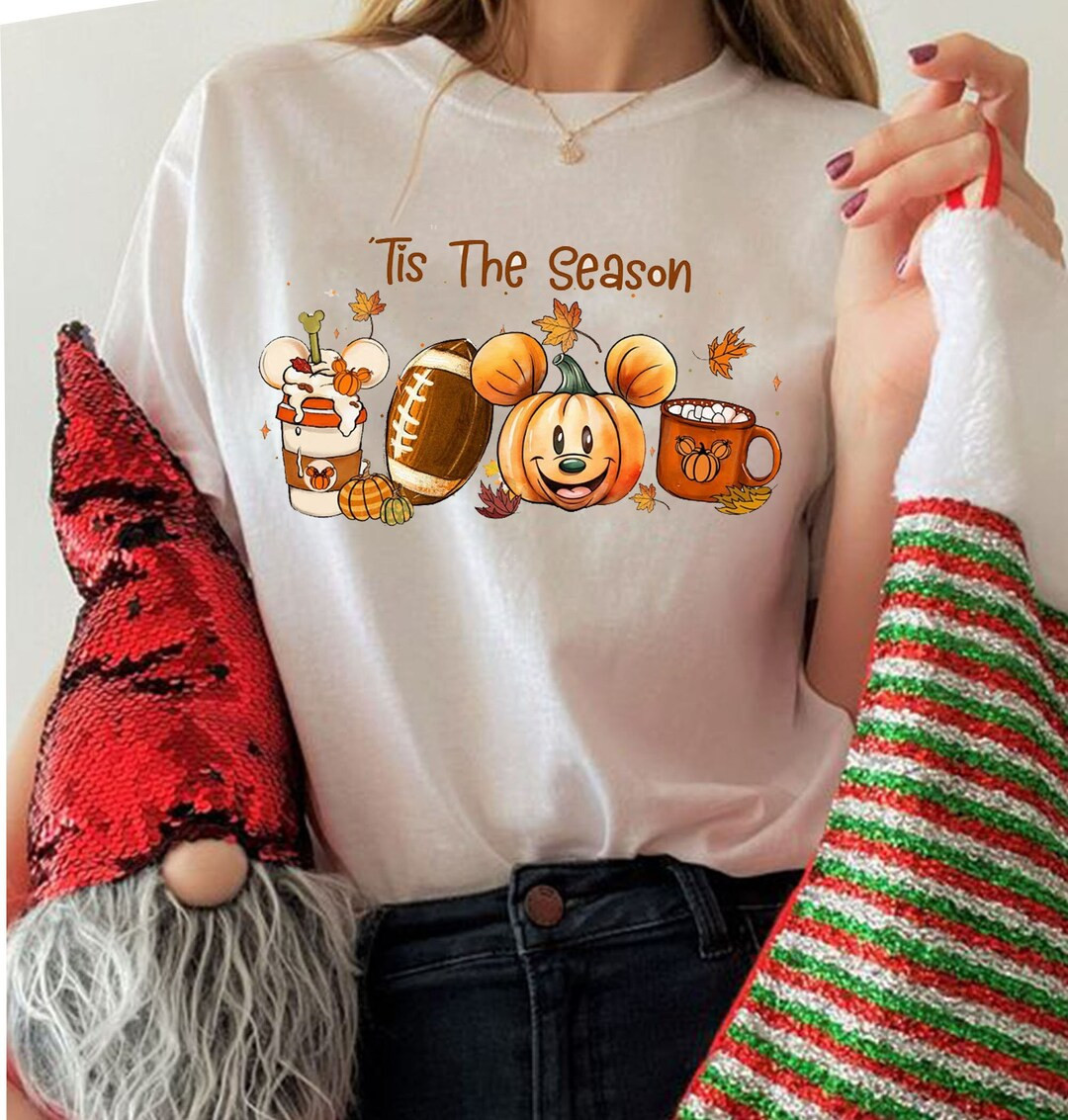 Comfort Color Fall Mickey Sweatshirt, Disney Fall Shirt, Fall Mickey Head Shirt, Fall Disney Coff... | Etsy (US)