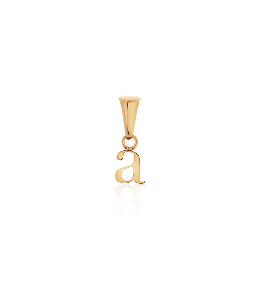 Lowercase Initial Pendant (Gold) | Abbott Lyon