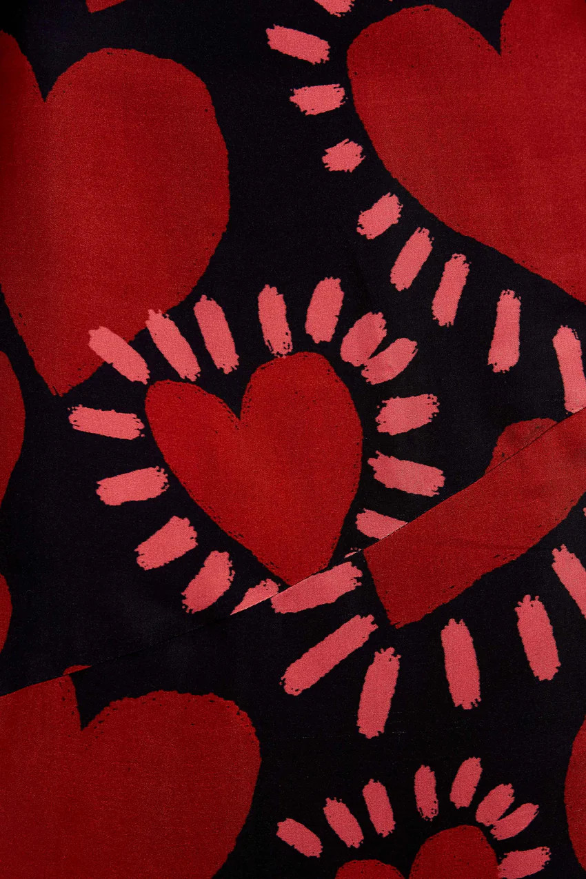 hearts midi dress | FarmRio (US)