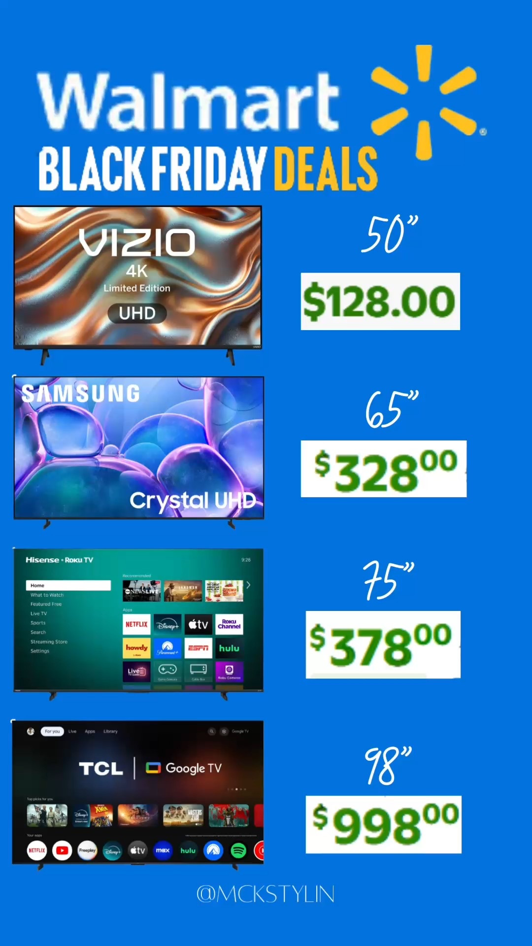 Walmart Black Friday TV deals!

#LTKHoliday #LTKHome #LTKGiftGuide