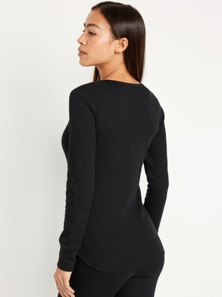 Waffle-Knit Pajama Top for Women | Old Navy (US)