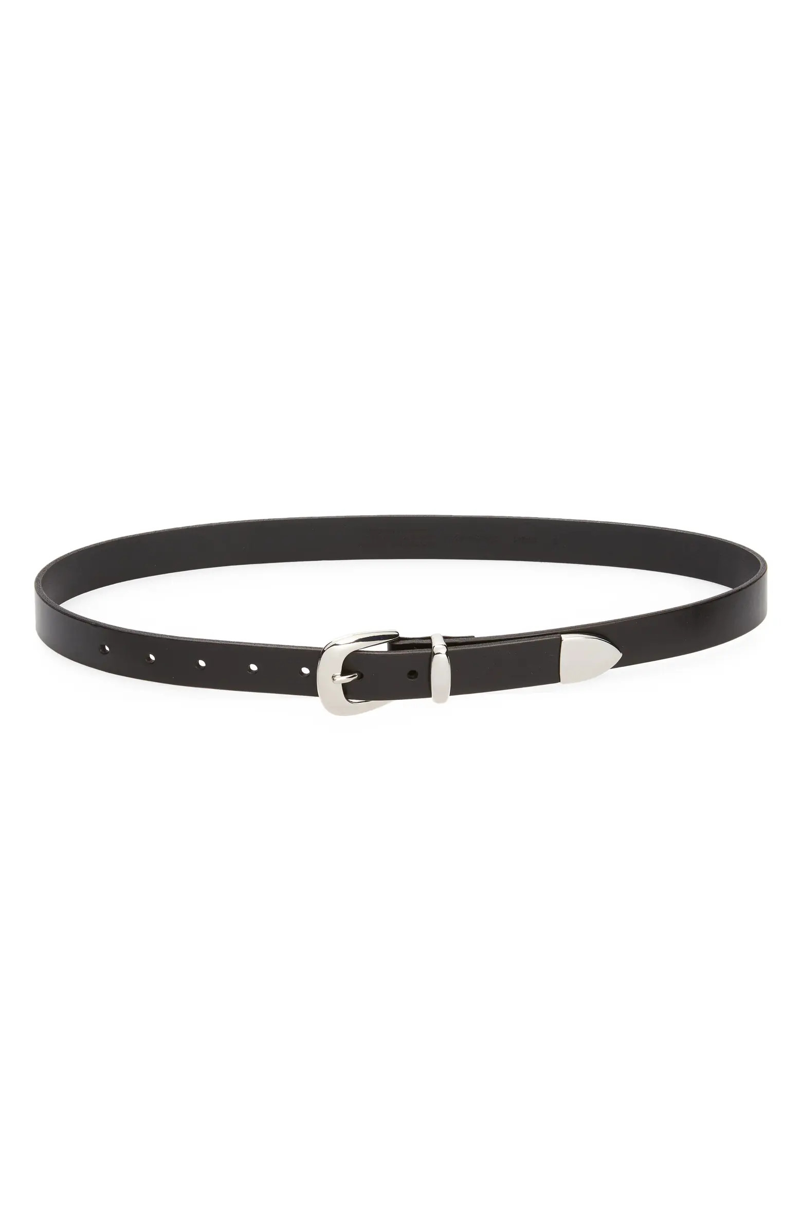 Leather Skinny Western Belt | Nordstrom