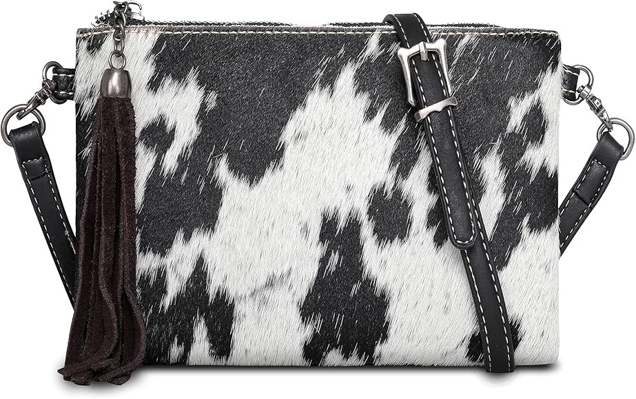 Montana West Cowhair Leather Crossbody Bag Cell Phone Purse Wallet For Women Western Cowgirl Smal... | Amazon (US)