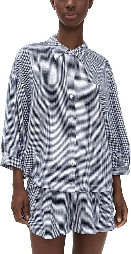 Eberjey Women's Linen Blend Relaxed Sleeve Top | Amazon (US)