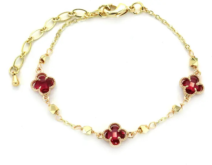 Panacea Crystal Clover Station Bracelet | Nordstromrack | Nordstrom Rack