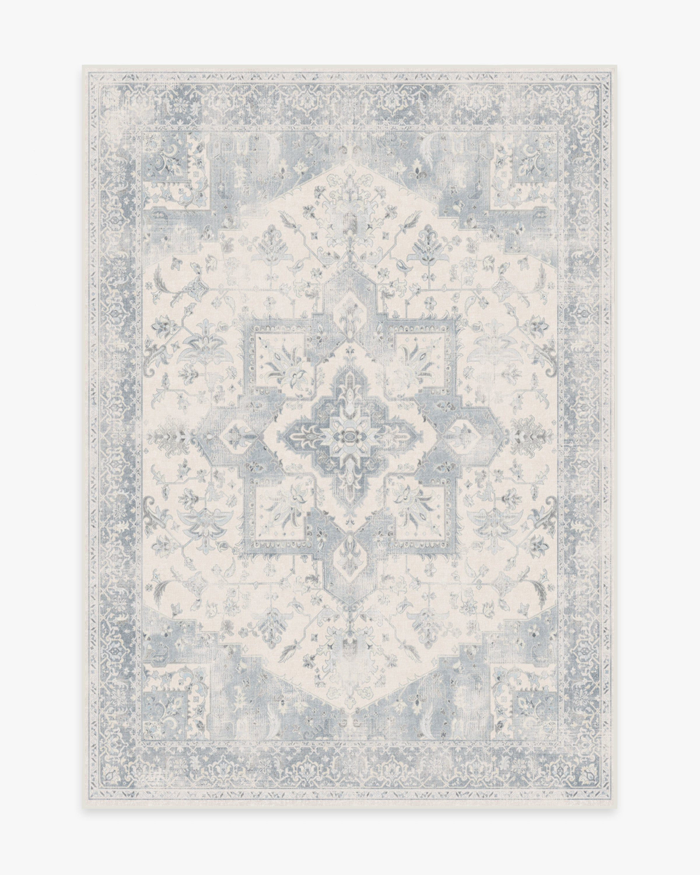 Kira Soft Blue Rug | Ruggable