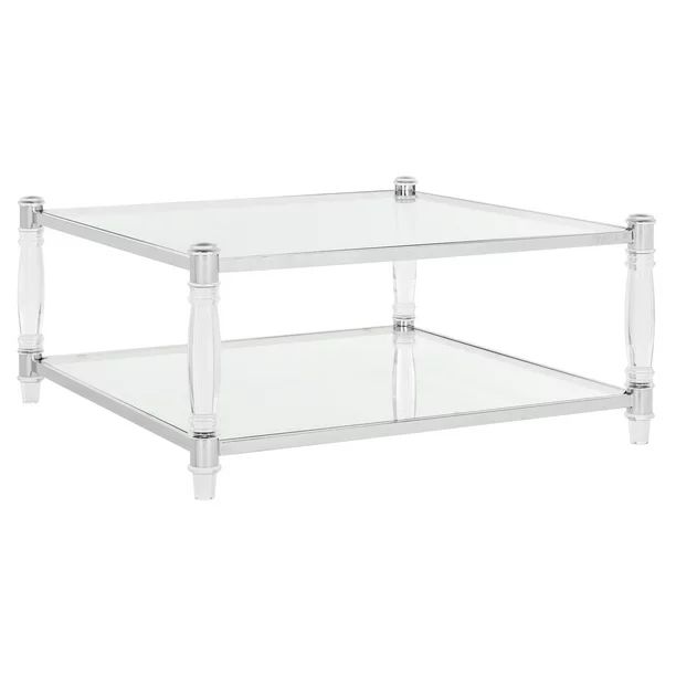 Safavieh Couture Isabelle 2-Tier Modern Glam Acrylic Coffee Table - Walmart.com | Walmart (US)