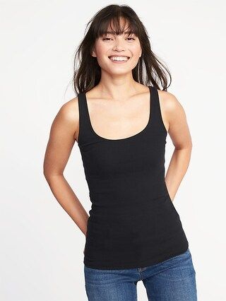 First-Layer Slim-Fit Rib-Knit Tank Top for Women | Old Navy (US)