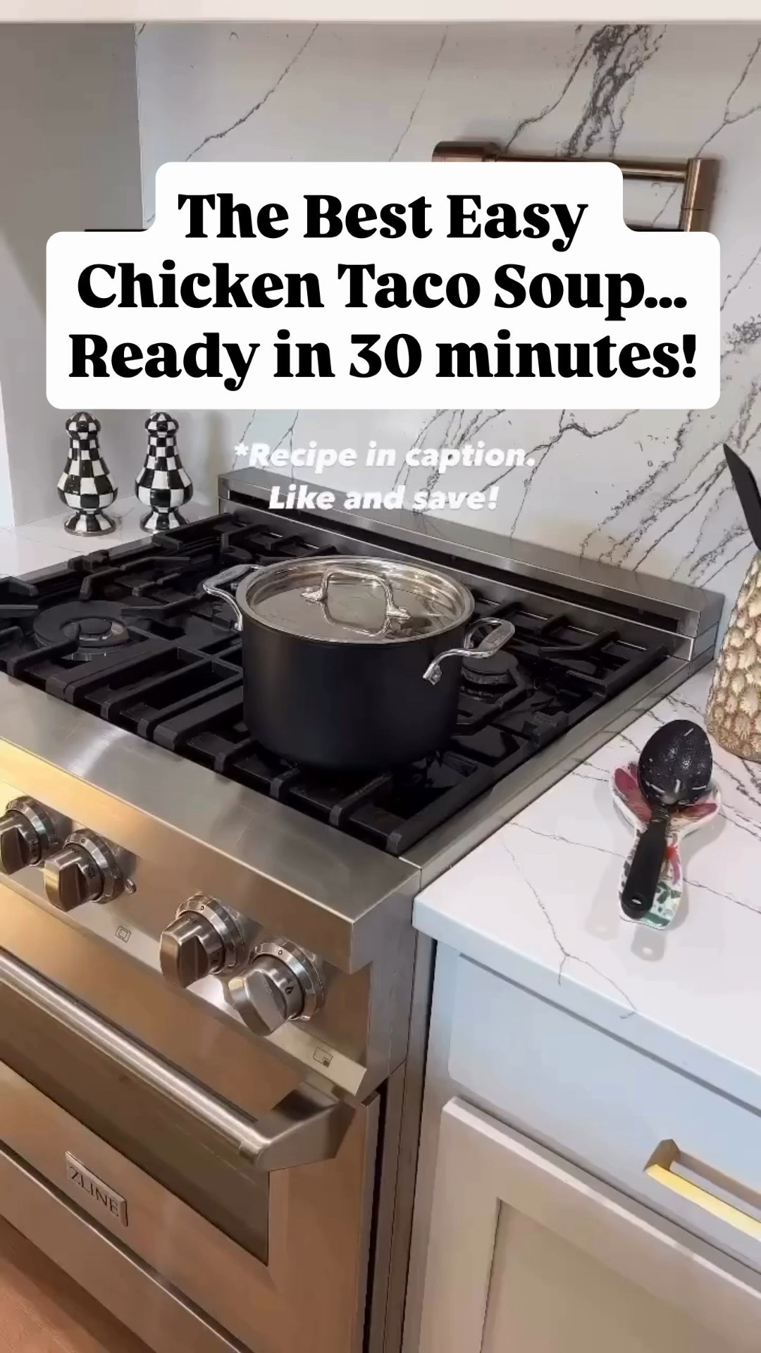 This soup is DELICIOUS! Rob isn’t a soup lover like I am, but he loves this soup. It’s quick and easy and will be a family favorite! Recipe below 👇🏽. Be sure to like and save! 

1 TBSP olive oil 
1/2 medium onion-chopped
1/2 red bell pepper-chopped
2 (10 fluid ounce) cans Rotel diced tomatoes and green chilies with juices
3 cups low sodium chicken broth 
1 TSP garlic powder 
1 TSP ground cumin 
1 TBSP chili powder 
1 (12 fluid ounce) can corn-drained 
1 (14 fluid ounce) can black beans-drained and rinsed
1 (8 ounce) block of cream cheese-softened
2 cups cooked/rotisserie chicken-shredded
Salt and pepper to taste
Toppings (optional) fiesta blend shredded cheese, avocado, tortilla strips/chips.

1. Add oil and onion to a soup pot and sauté over medium high heat for 5 minutes.
2. Add chopped bell pepper and sauté for 3 minutes.
3. Add all the remaining soup ingredients to the pot EXCEPT for the cream cheese, chicken, salt and pepper.
4. Increase the heat to high and bring soup to a boil. Turn down heat so it’s gently simmering (uncovered) for 5 minutes.
5. Cut the cream cheese into smaller pieces and add it to the soup. Let that completely melt.
6. Stir in chicken and cook for another 5-7 minutes. 
7. Season the soup with salt and pepper and serve with toppings as desired.

#LTKHome #LTKfoodie