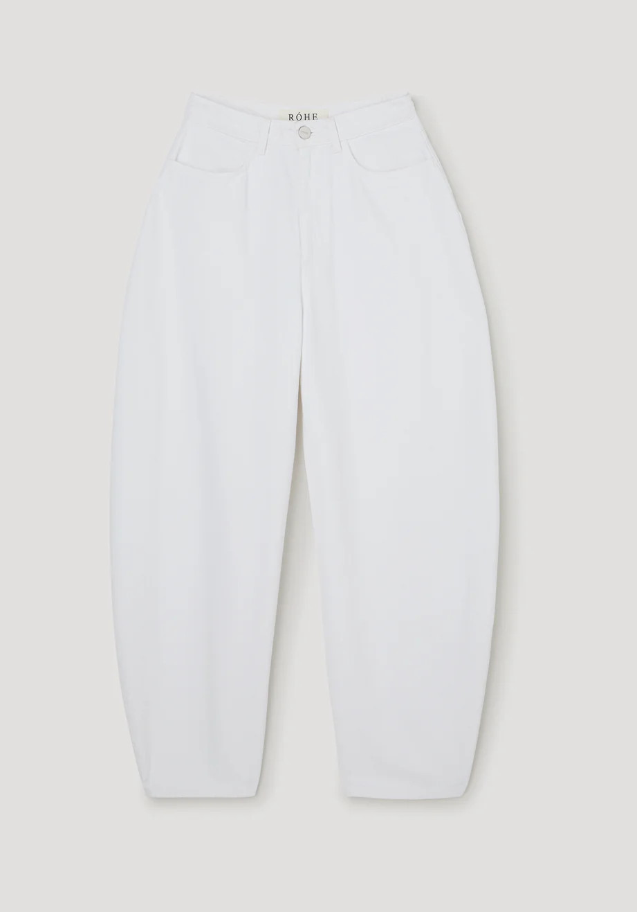 sculptural denim trousers | optic white | Rohe