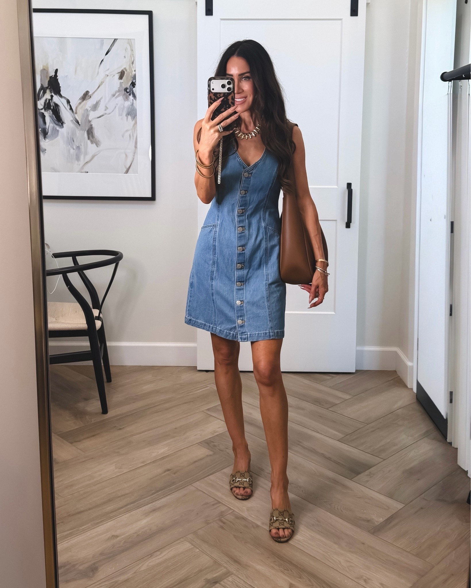 What I wore yesterday..HH with girlfriends! I’ve worn this many times actually sorry for the late share…it’s such a great dress I own/worn in black as well! Sz small 
Levi’s Denim vest dress 

Gucci sandals …I sized up 1/2 size for length 
YSL my everyday bag
Amazon outfit idea affordable fashion for women

#LTKootd #LTKOver40 #LTKSeasonal