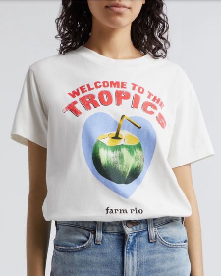 Farm Rio tee, summer style, vacation style 

#LTKfindsunder100 #LTKSeasonal