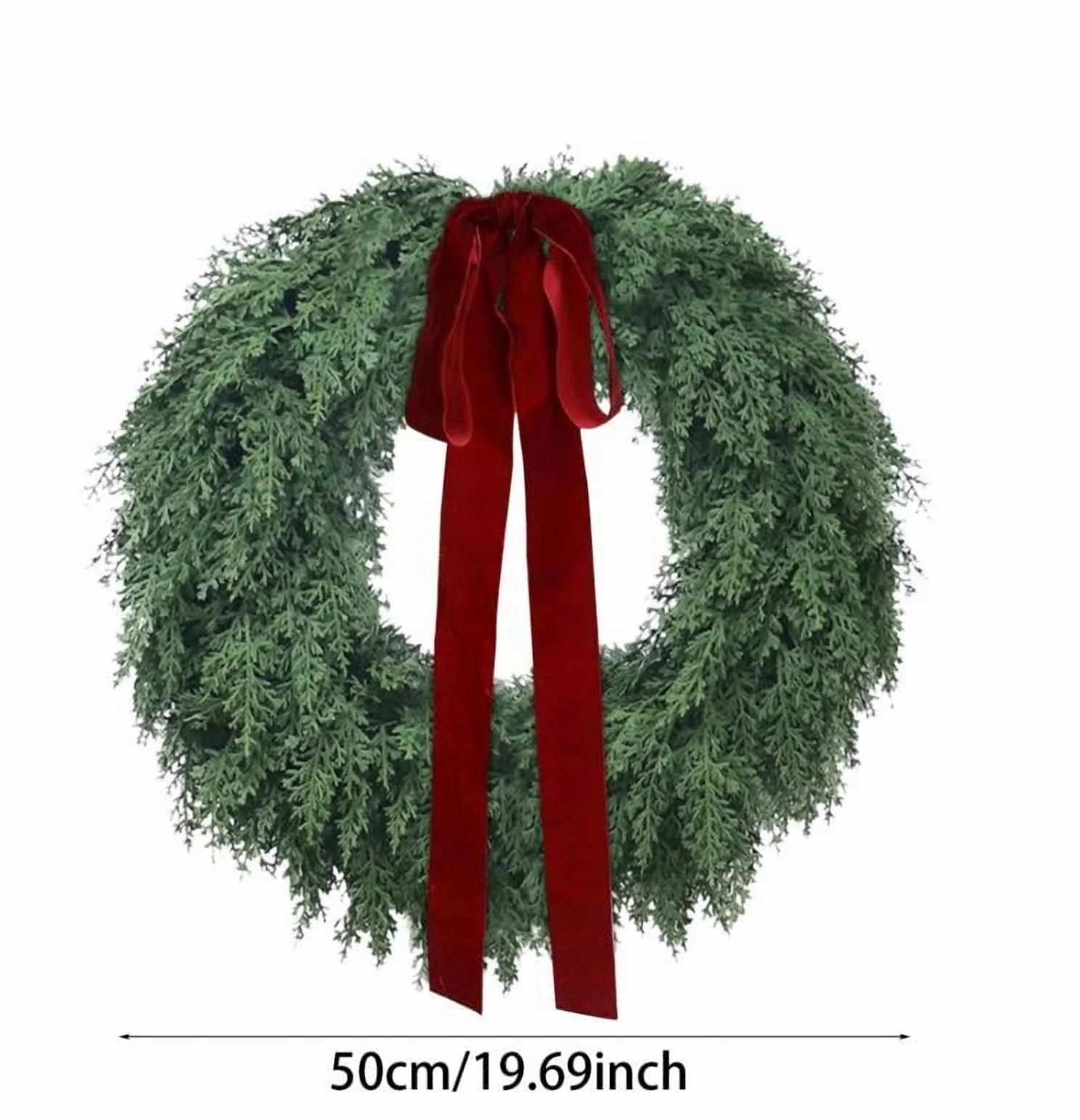 Christmas Wreaths Clearance With Bow 17.7 in/20in Evergreen Natural Feel Norfolk Artificial Chris... | Walmart (US)