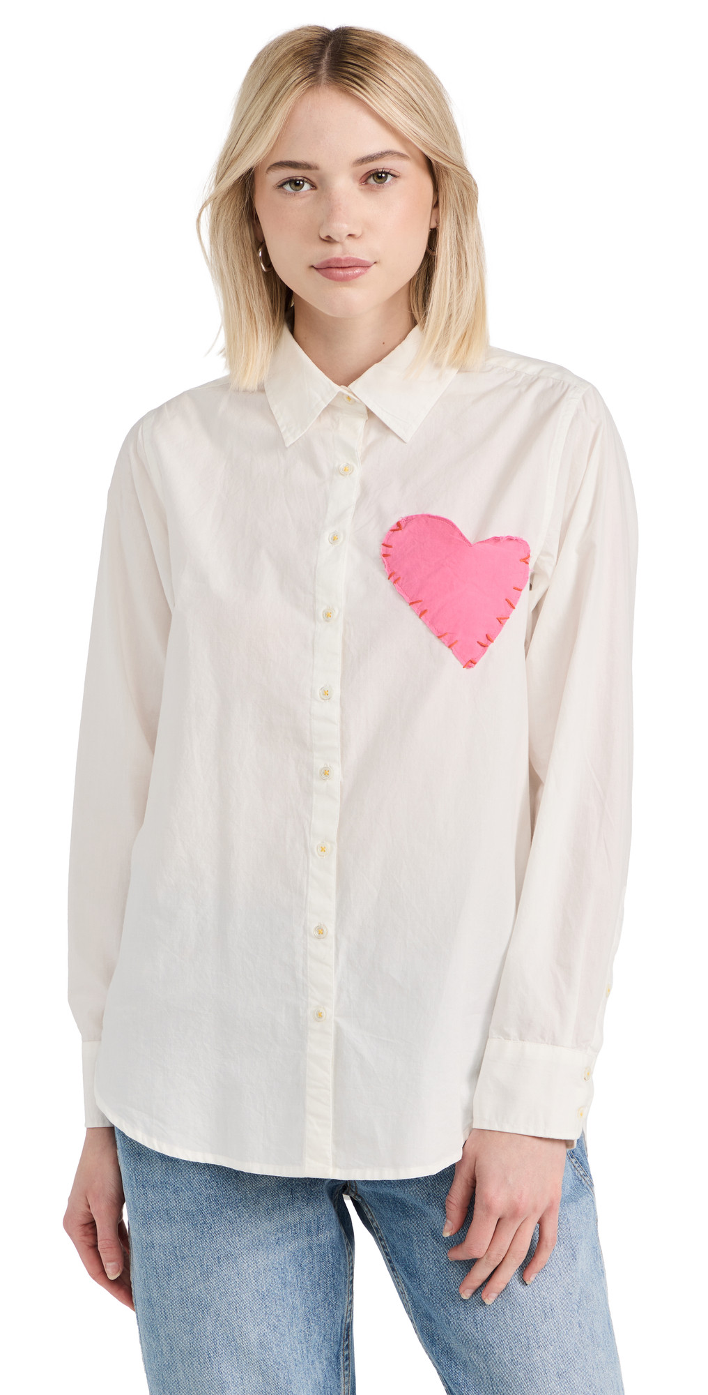 Kerri Rosenthal Mia Shirt Imperfect Heart Pocket | Shopbop