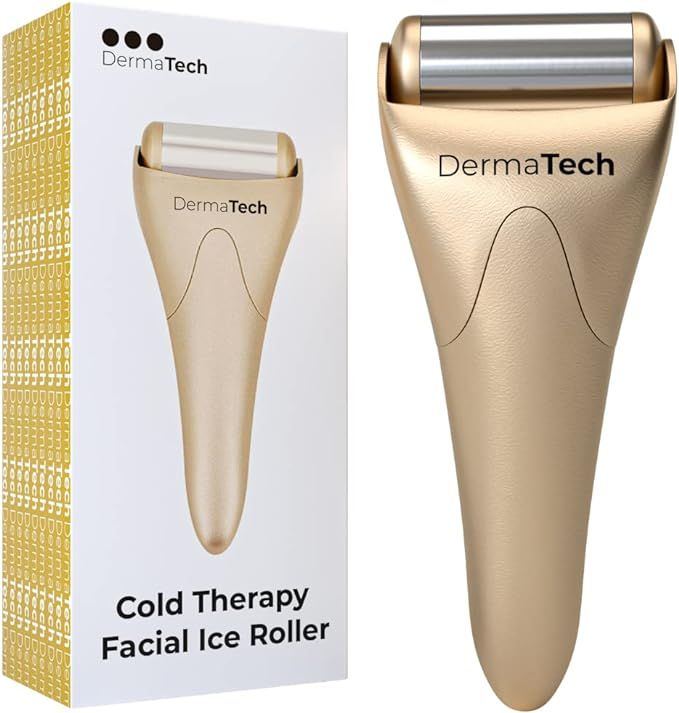 Cold Therapy Facial Ice Roller | Ice Roller for Face & Eye Puffiness Relief | Stainless Steel Coo... | Amazon (US)