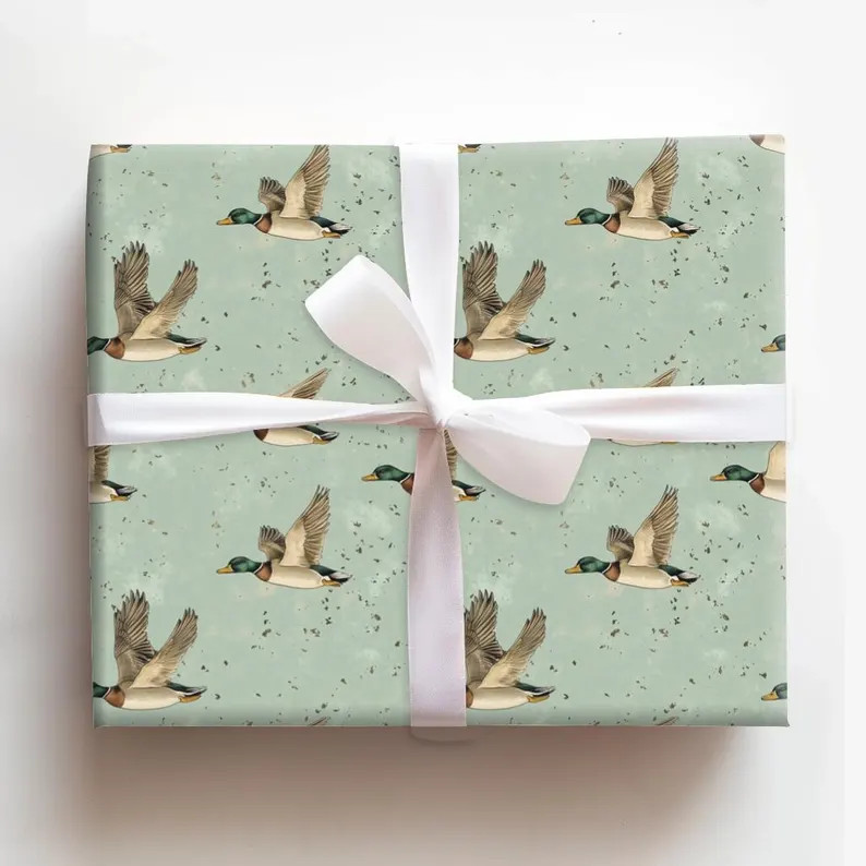 Dapper Drake Wrapping Paper - Etsy | Etsy (US)