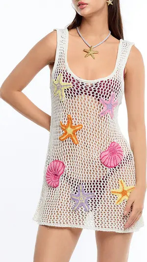 Patsie Open Stitch Cover-Up Dress | Nordstrom